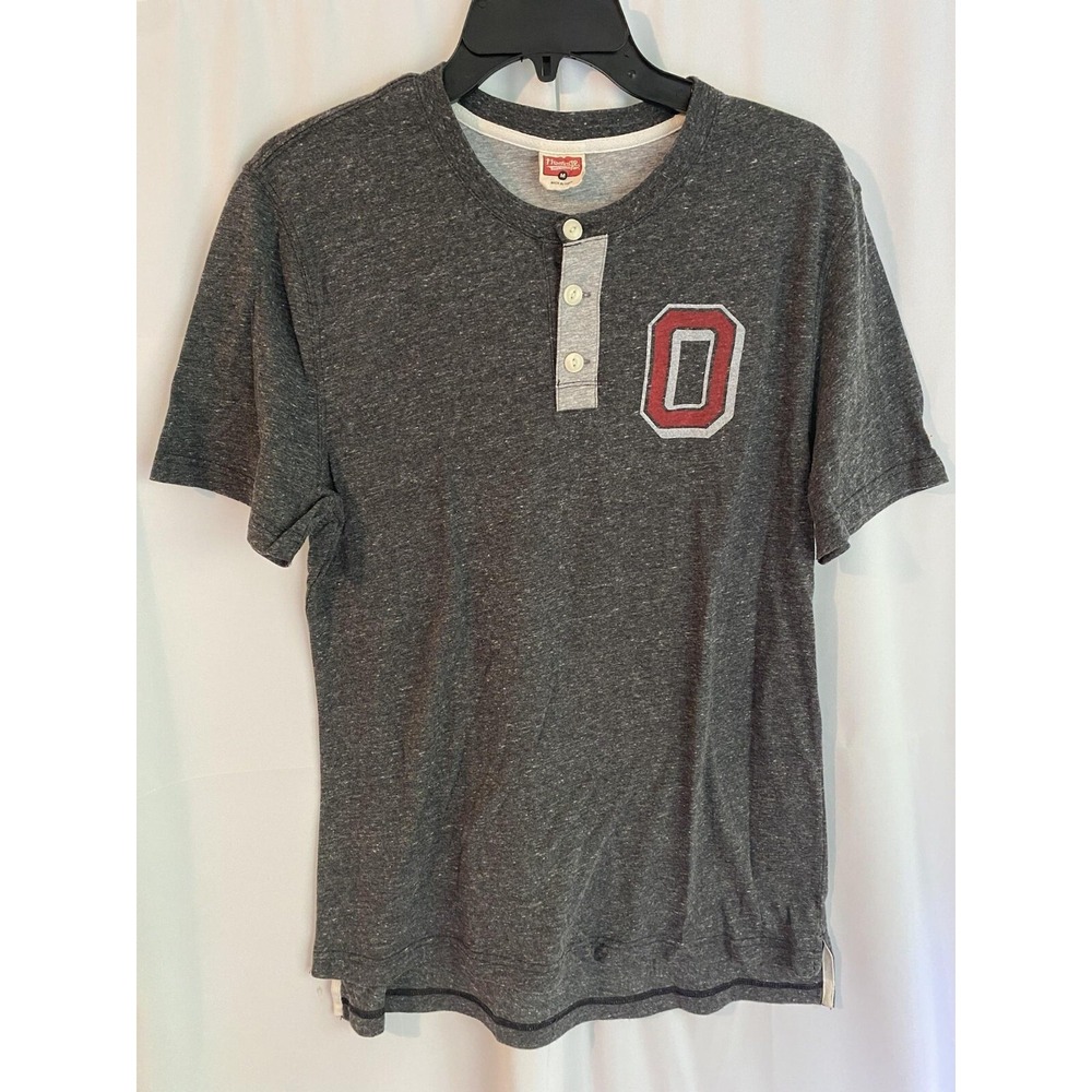 Homage Ohio‎ State University Buckeyes Henley T Shirt Medium